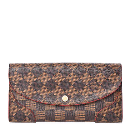 Louis Vuitton Damier Ebene Caissa Wallet Cherry 1 of 8