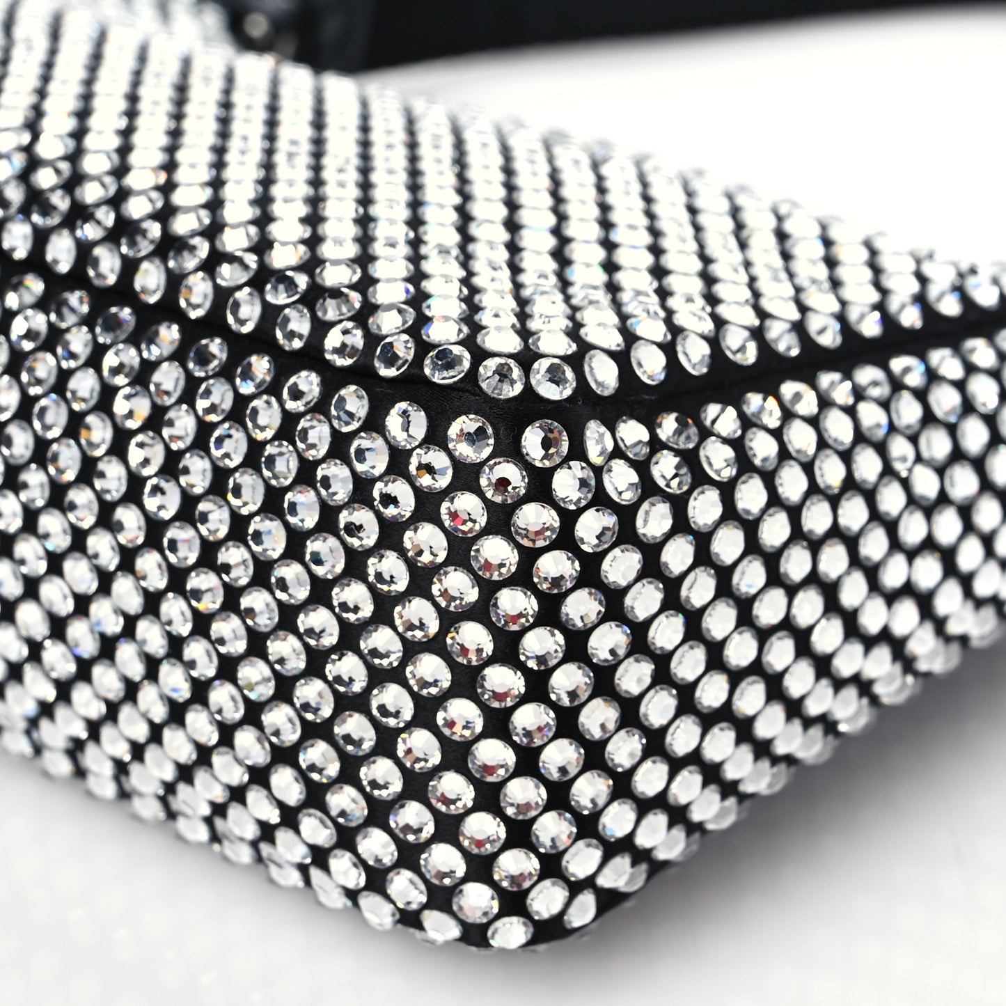 Satin Crystal Mini Re-Edition 2000 Bag Cristal