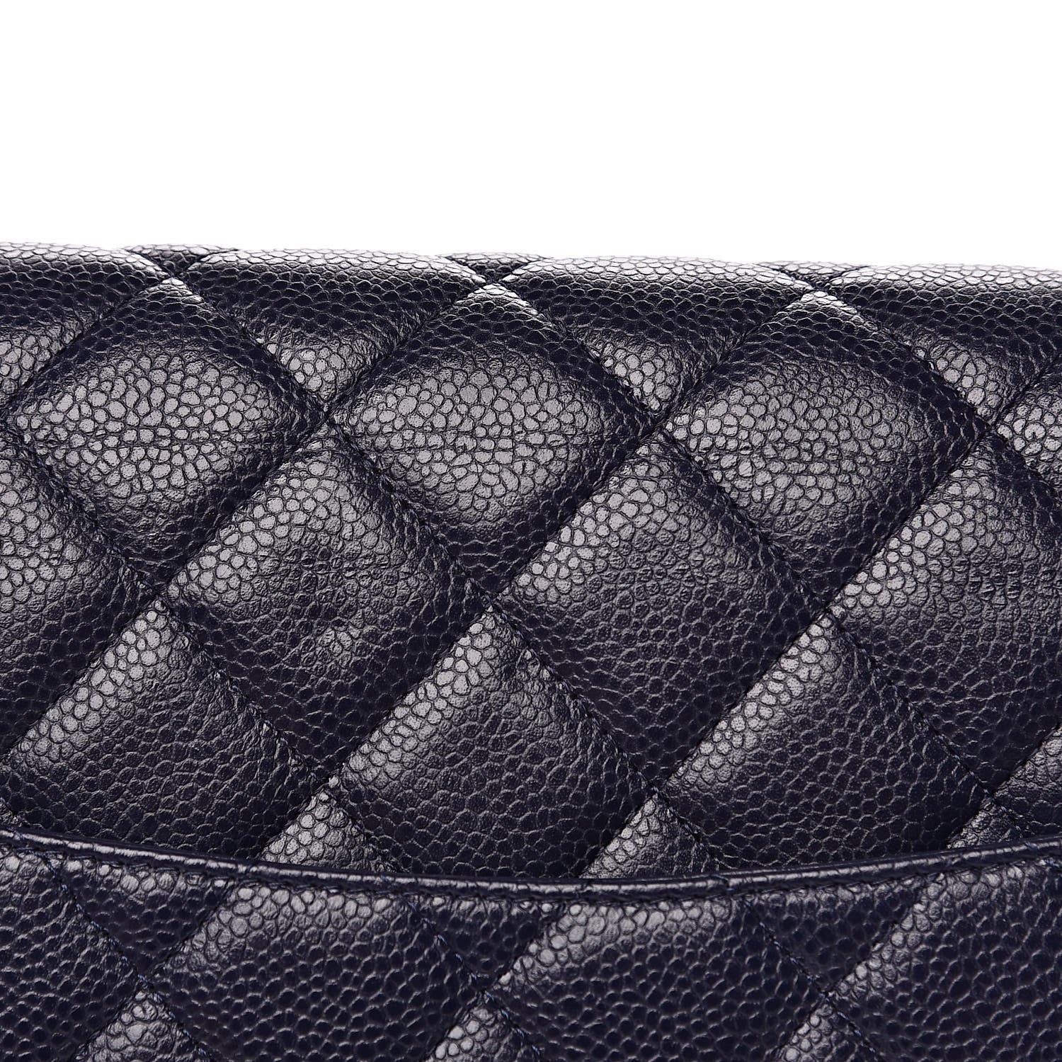 Chanel Caviar Quilted Maxi Double Flap Navy Blue 14 of 19