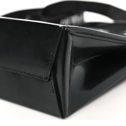 Off-White Patent Calfskin Logo Box Bag Black 10 of 10