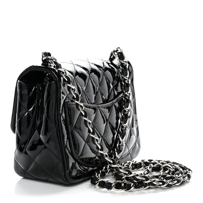 Chanel Patent Calfskin Quilted Mini Square Flap Black 3 of 10