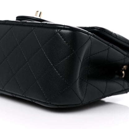 Chanel Lambskin Quilted Enamel Mini Pearl Crush Flap Black 8 of 10