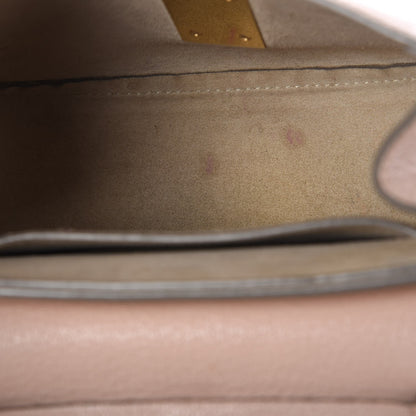 Chloe Grained Lambskin Mini Drew Shoulder Bag Cement Pink 9 of 10