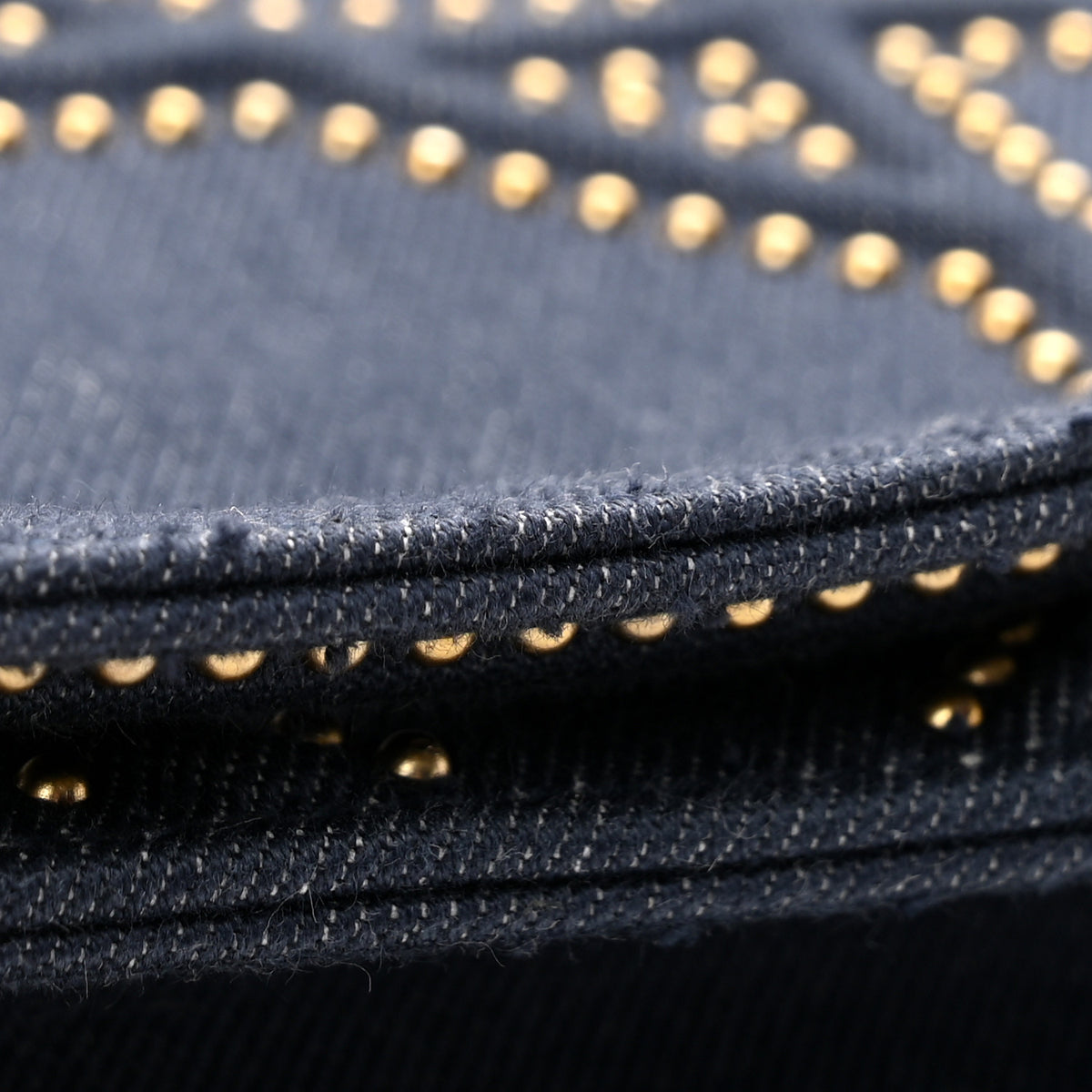 Denim Studded Vertical Diorama Blue
