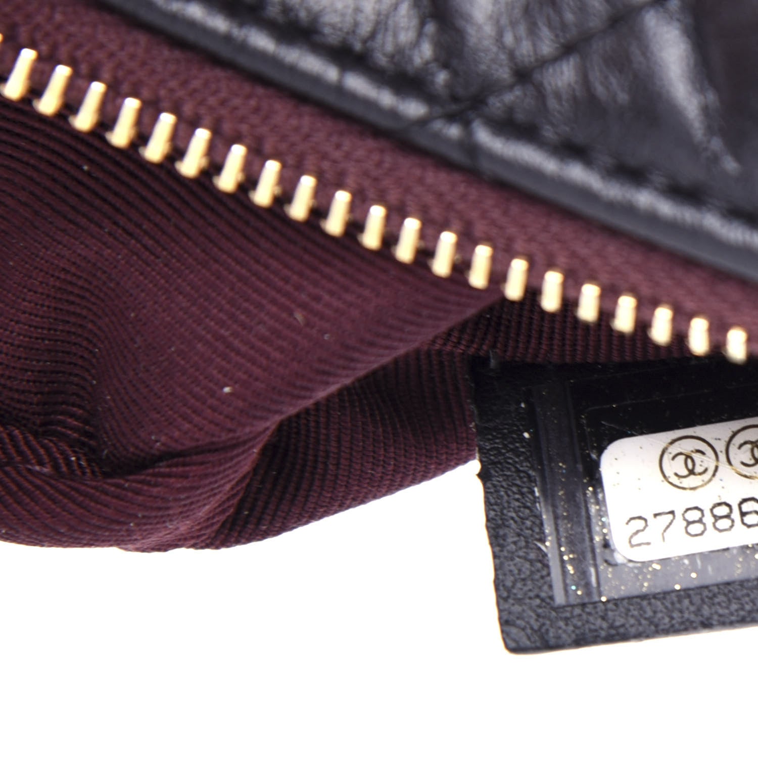 Chanel Aged Calfskin Quilted Small Reissue Cosmetic Case Black 7 of 8