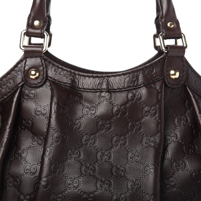 Gucci Guccissima Medium Sukey Tote Chocolate 10 of 10
