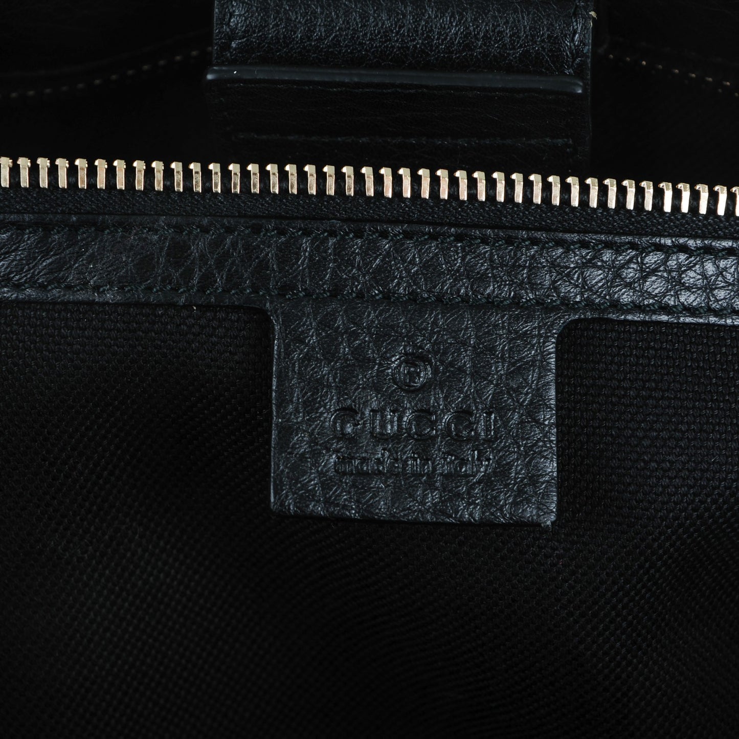 Calfskin Large Bamboo Shopper Tote Black