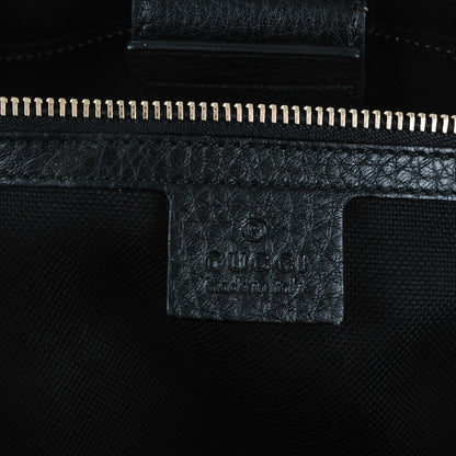 Gucci Calfskin Large Bamboo Shopper Tote Black 6 of 8