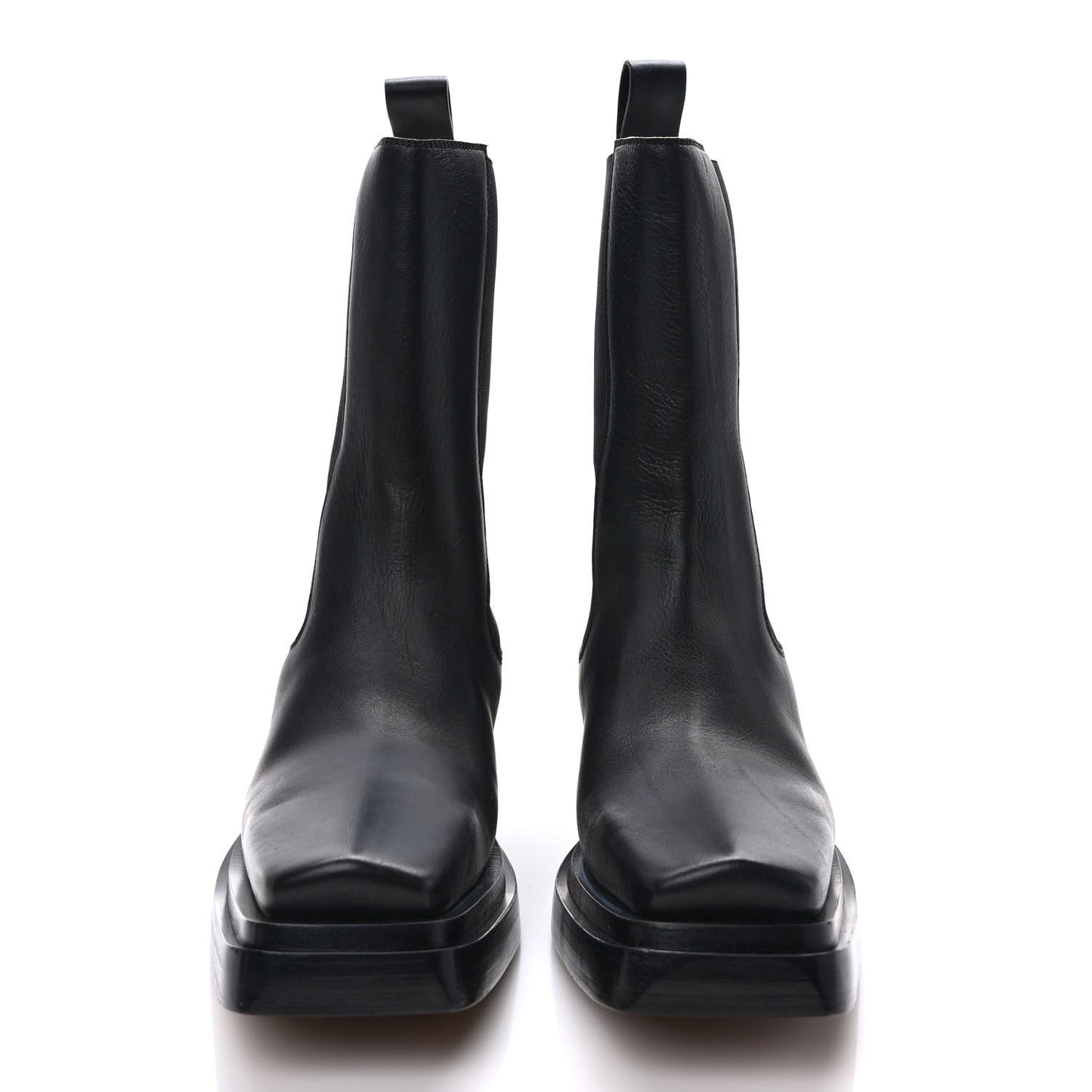 Calfskin Lean Mid-Calf Boots 40 Black