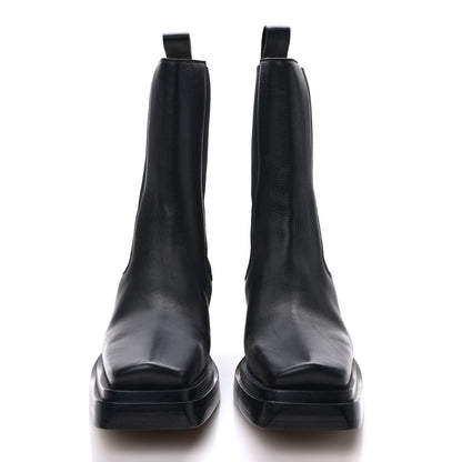 Bottega Veneta Calfskin Lean Mid-Calf Boots 40 Black 2 of 7