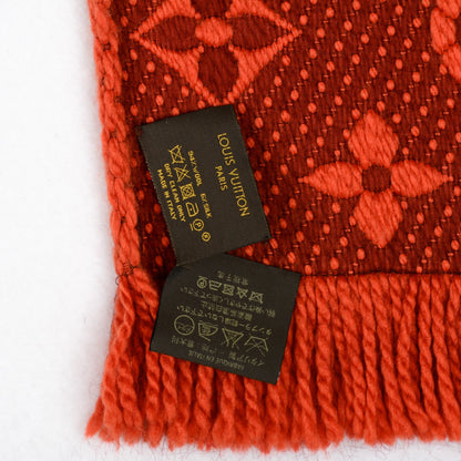 Louis Vuitton Wool Silk Logomania Scarf Orient 4 of 5