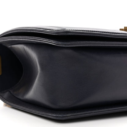 Chanel Lambskin Quilted Medium Boy Flap Dark Navy 9 of 13