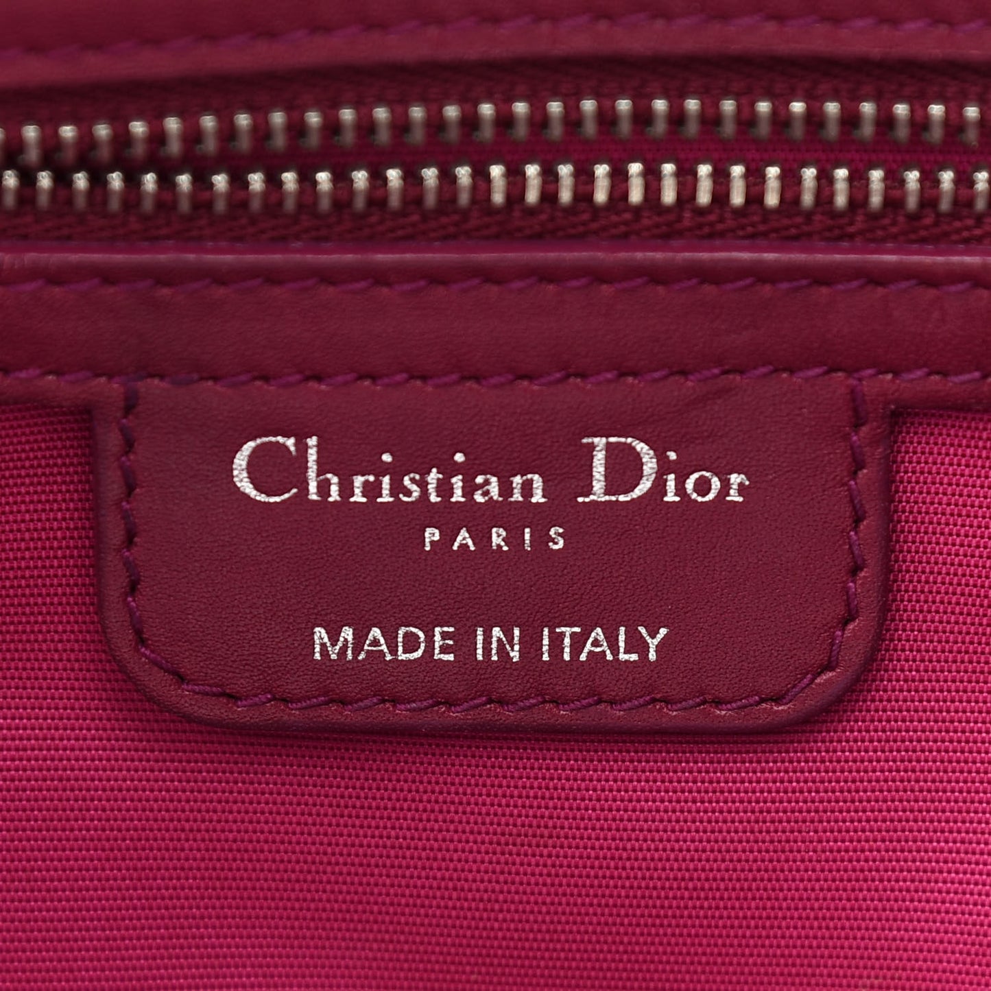 Coated Canvas Cannage Medium Panarea Tote Raspberry