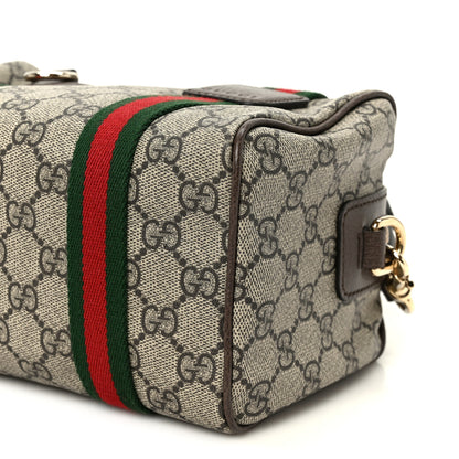 Gucci GG Supreme Web Mini GG Top Handle Bag Beige Ebony New Acero 10 of 11