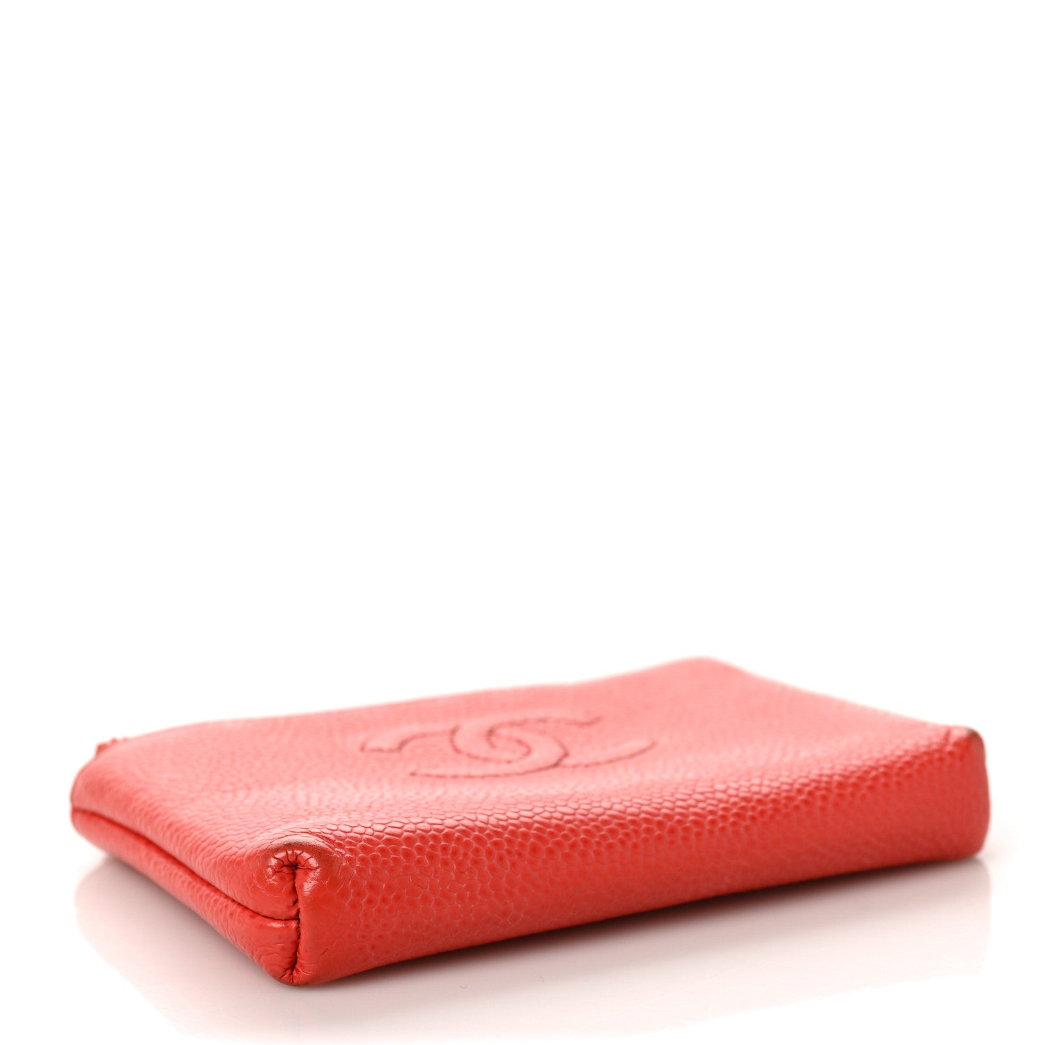 Chanel Caviar Timeless CC Coin Purse Case Light Red 4 of 11