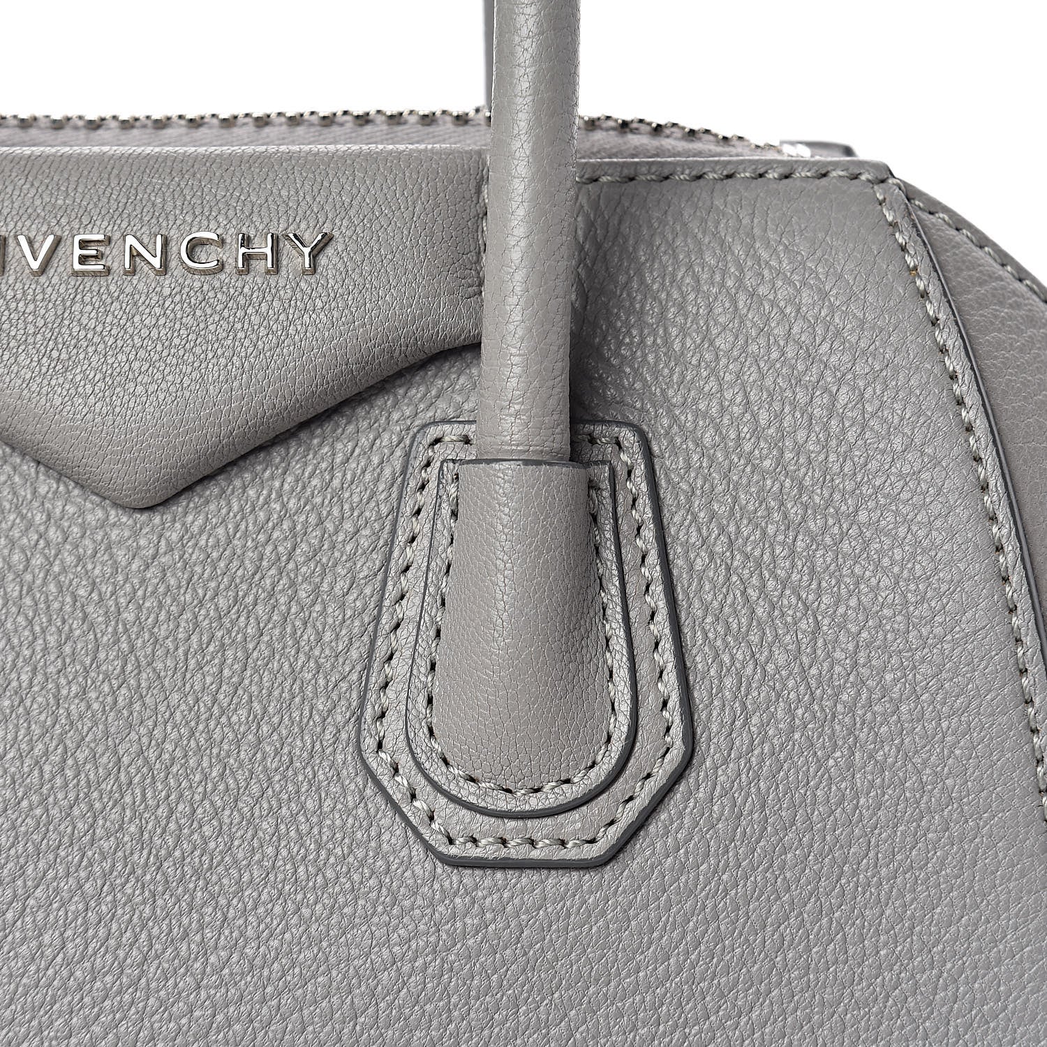 Givenchy Sugar Goatskin Mini Antigona Pearl Grey 11 of 19