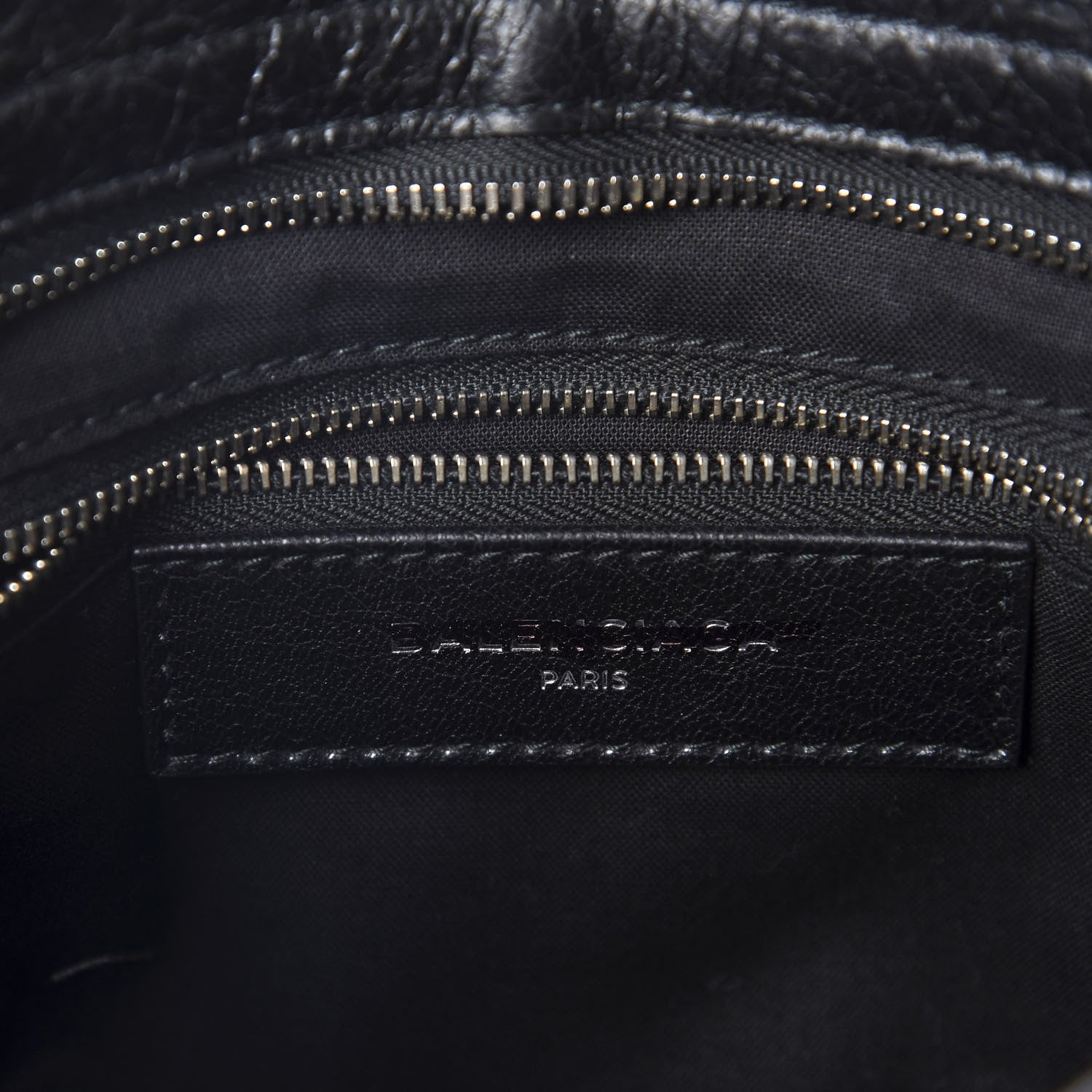 Balenciaga Agneau Classic Hardware S City Logo Strap Black White 15 of 17