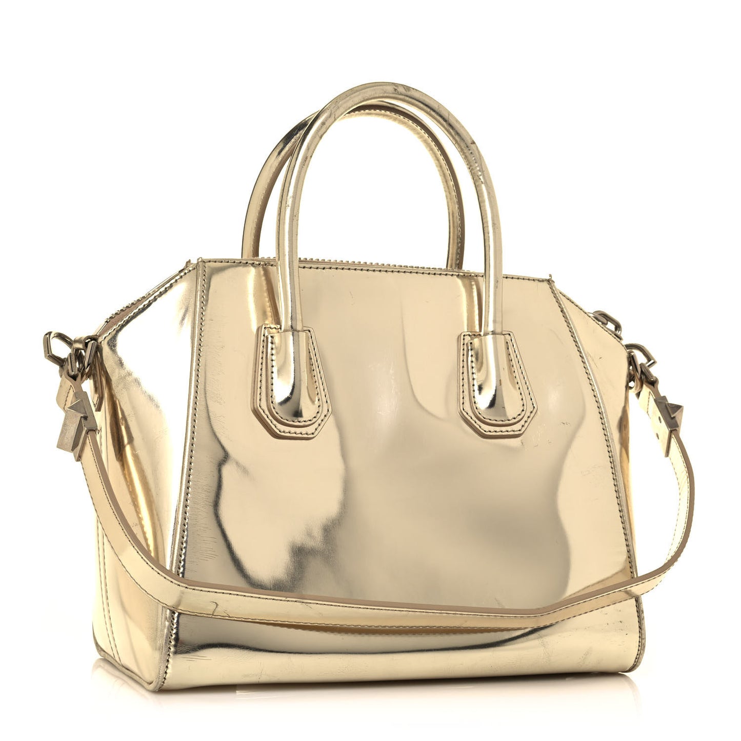 Metallic Calfskin Medium Antigona Gold
