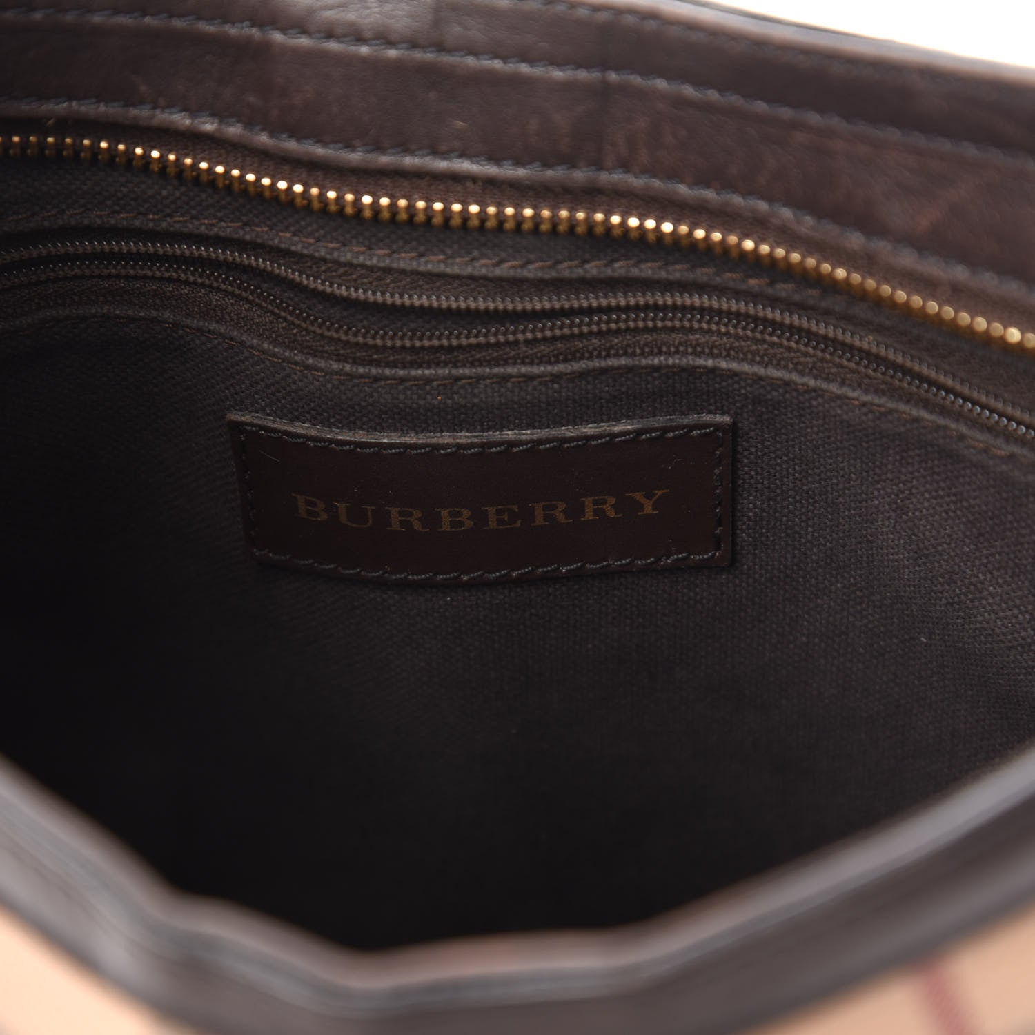 Burberry Haymarket Check Hartham Shoulder Bag Chocolate 9 of 12