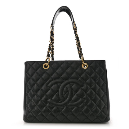 Chanel Caviar Quilted Grand Shopping Tote GST Black 1 of 10