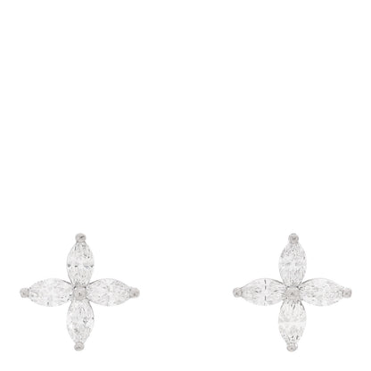 Tiffany Platinum Diamond Large Victoria Earrings 1 of 5