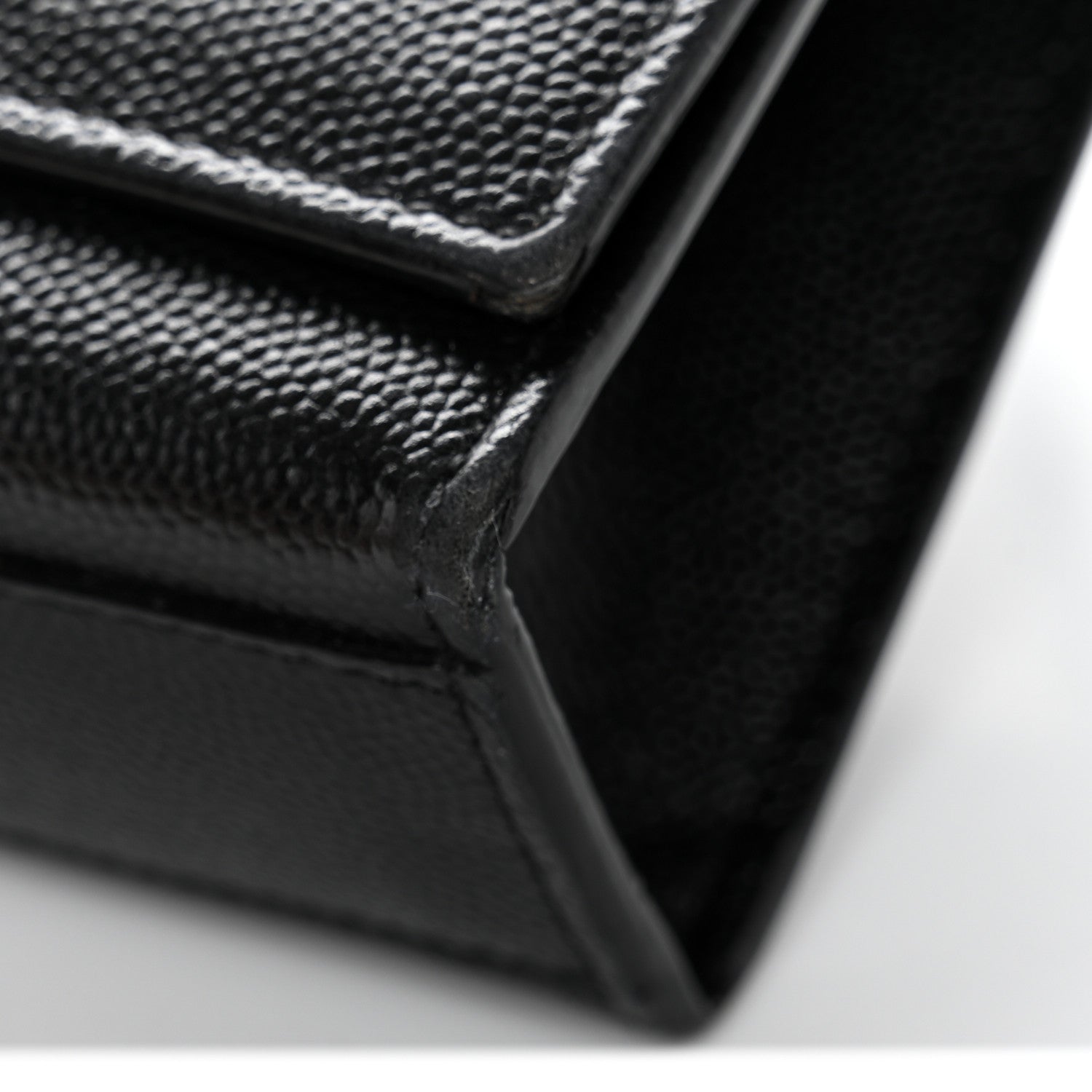 Saint Laurent Grain De Poudre Medium Classic Monogram Monochrome Kate Satchel Black 16 of 16