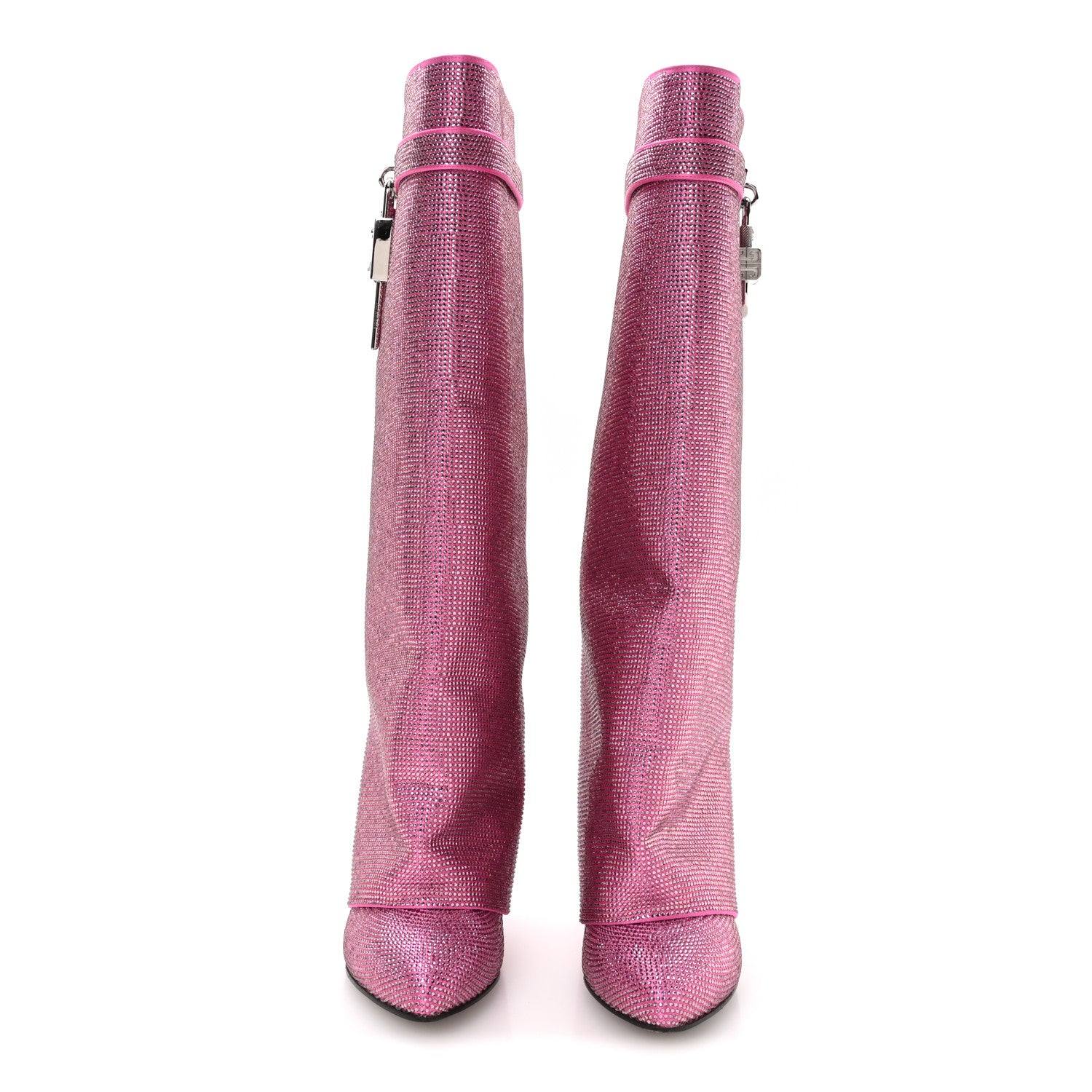 Givenchy Suede Strass Shark Lock Pant Boots 37.5 2 of 8