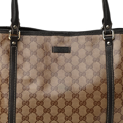 Gucci Crystal Monogram Medium Joy Tote Beige Ebony Testa di Moro 8 of 15