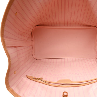 Louis Vuitton Damier Azur Neo Neverfull MM Rose Ballerine 5 of 11