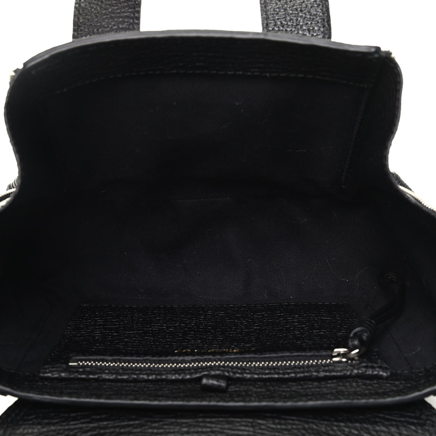 Textured Calfskin Mini Pashli Satchel Black