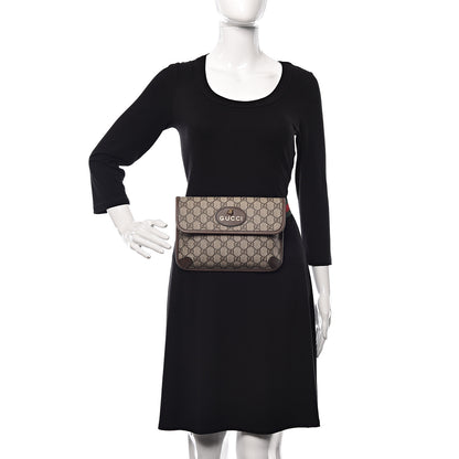 Gucci GG Supreme Monogram Neo Vintage Web Belt Bag Brown 2 of 9