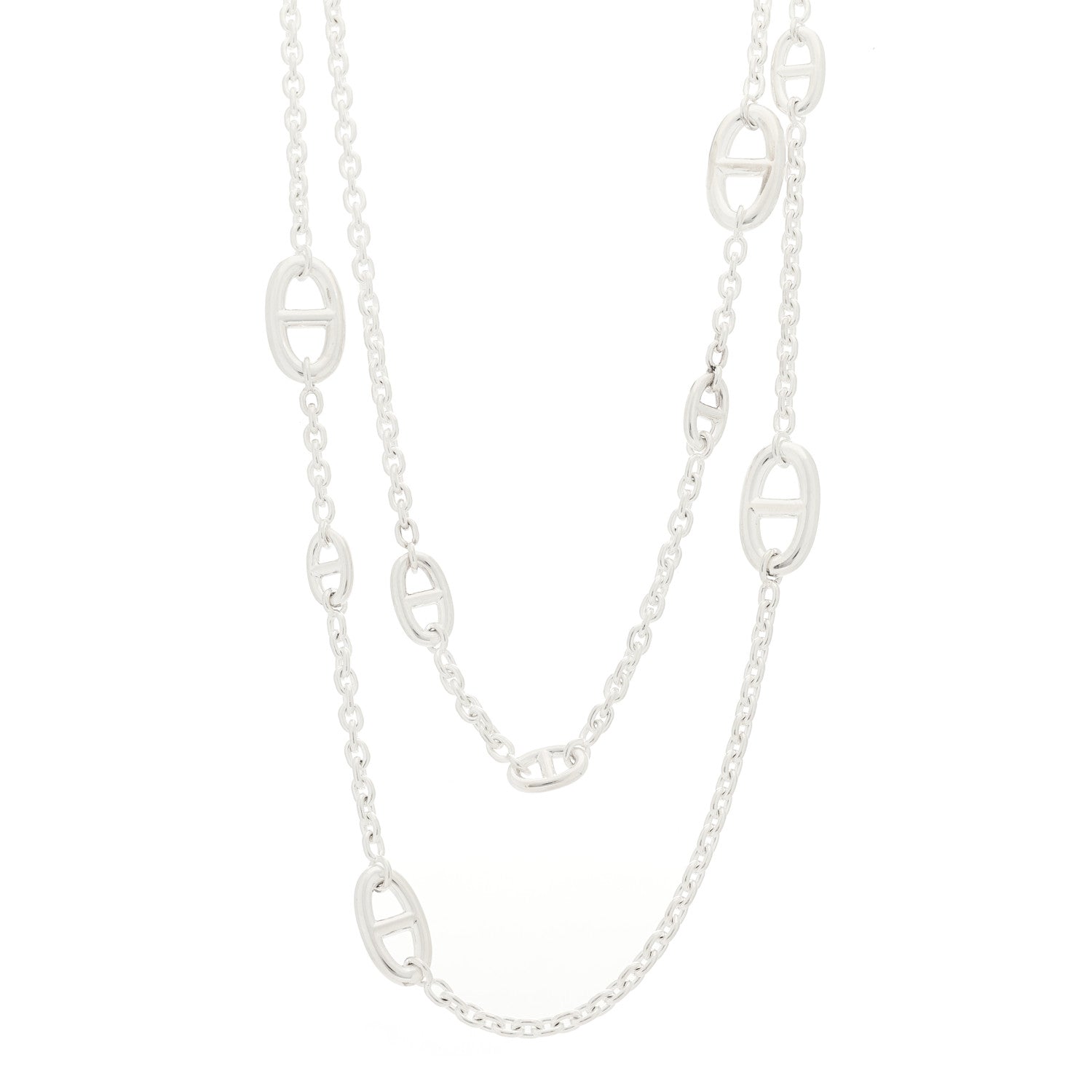 Hermes Sterling Silver Farandole Necklace 120 1 of 6