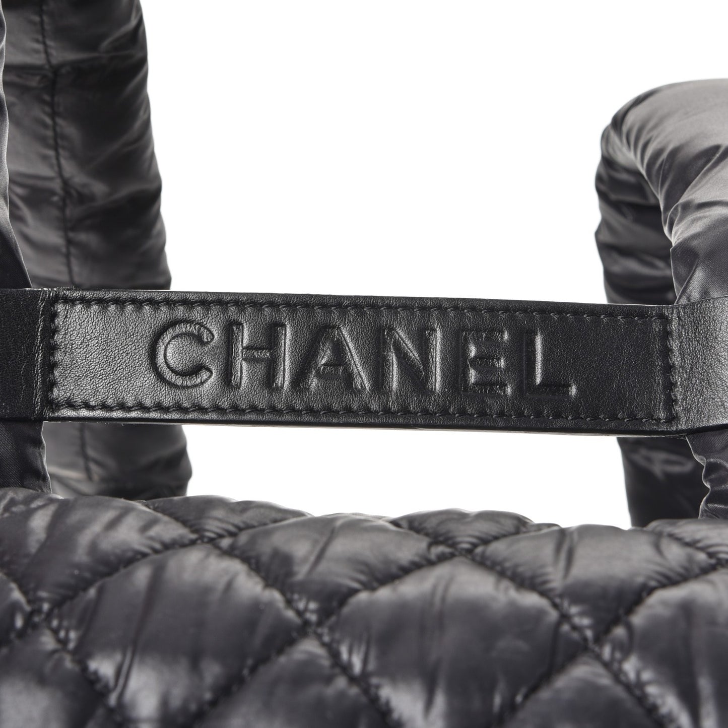Nylon Quilted Coco Cocoon Backpack Black