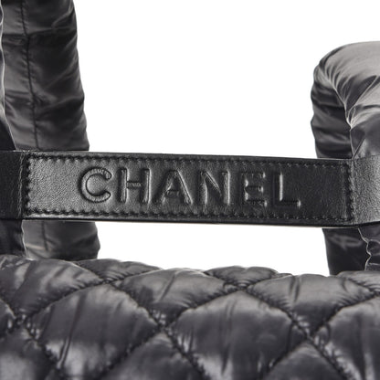 Chanel Nylon Quilted Coco Cocoon Backpack Black 8 of 8