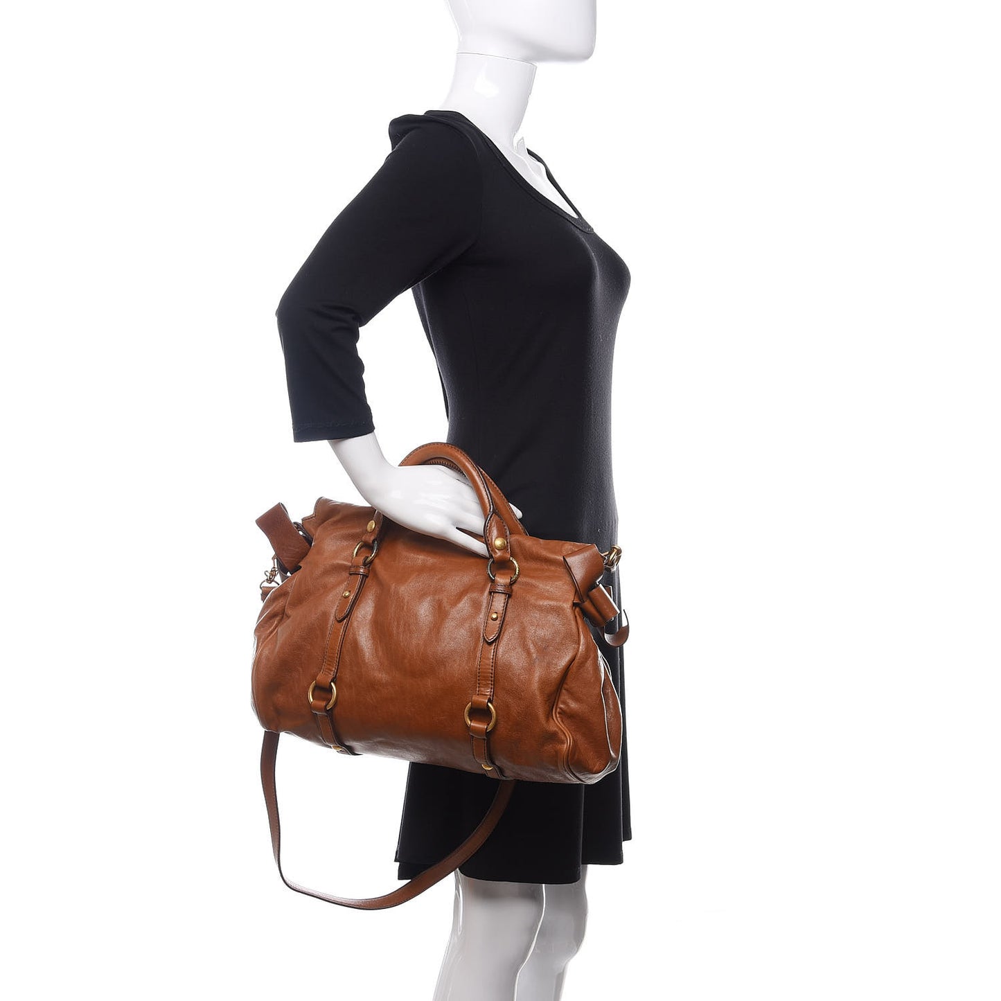 Vitello Medium Bow Bag Palissandro