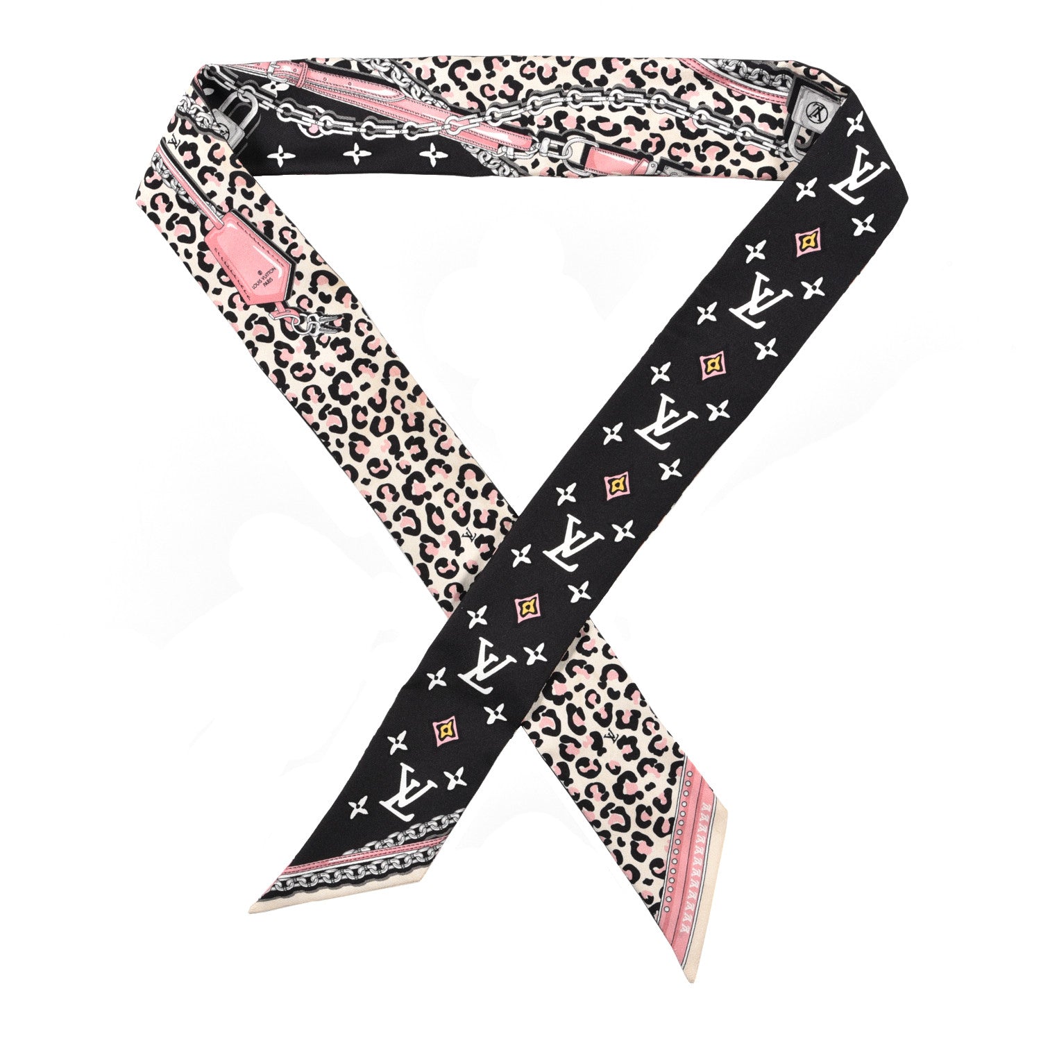 Louis Vuitton Silk Monogram Wild At Heart BB Bandeau Black 1 of 3
