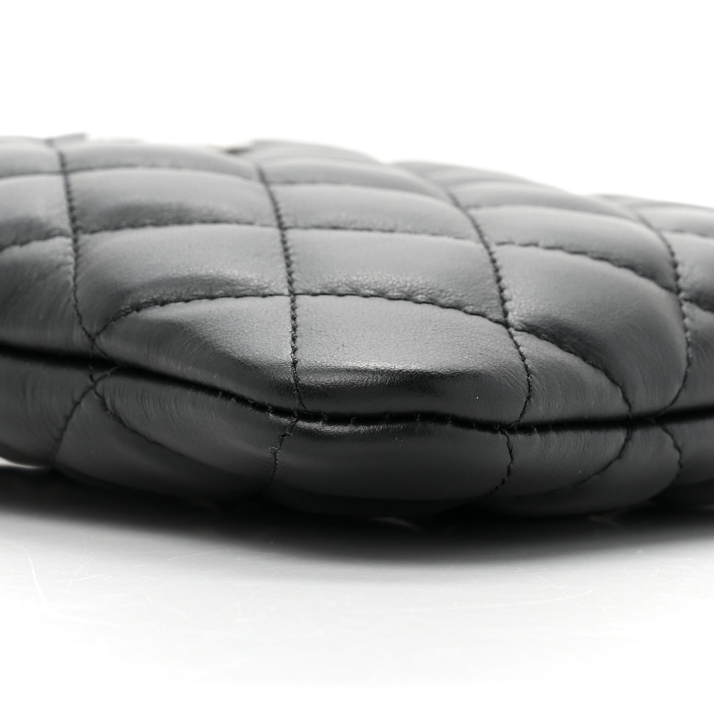 Lambskin Quilted Crossbody Bag Black