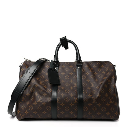 Louis Vuitton Monogram Macassar Keepall Bandouliere 45 1 of 7