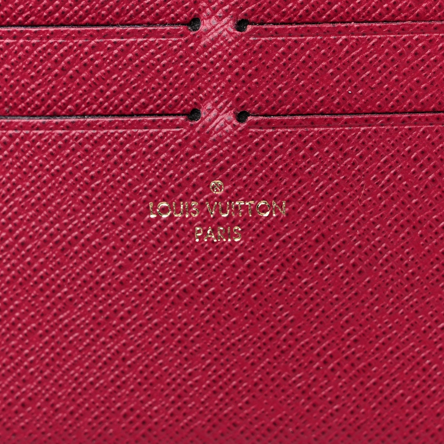 Calfskin Felicie Card Holder Insert Fuchsia