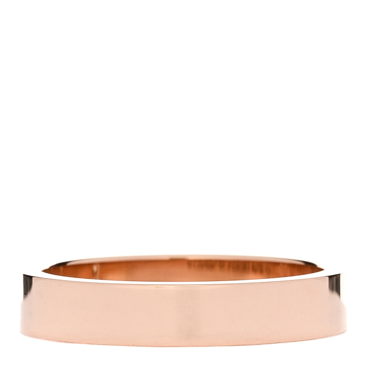 18K Pink Gold Diamond 4mm C De Cartier Wedding Band Ring 57 8
