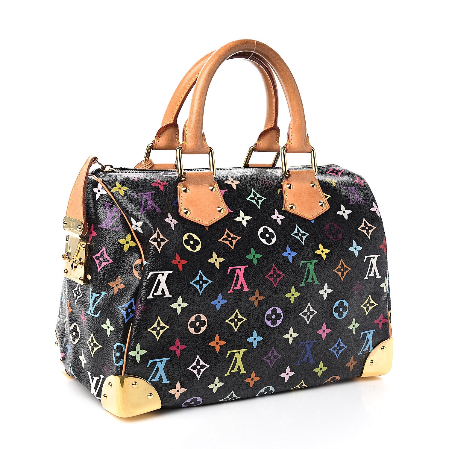 Louis Vuitton Monogram Multicolor Speedy 30 Black 2 of 9