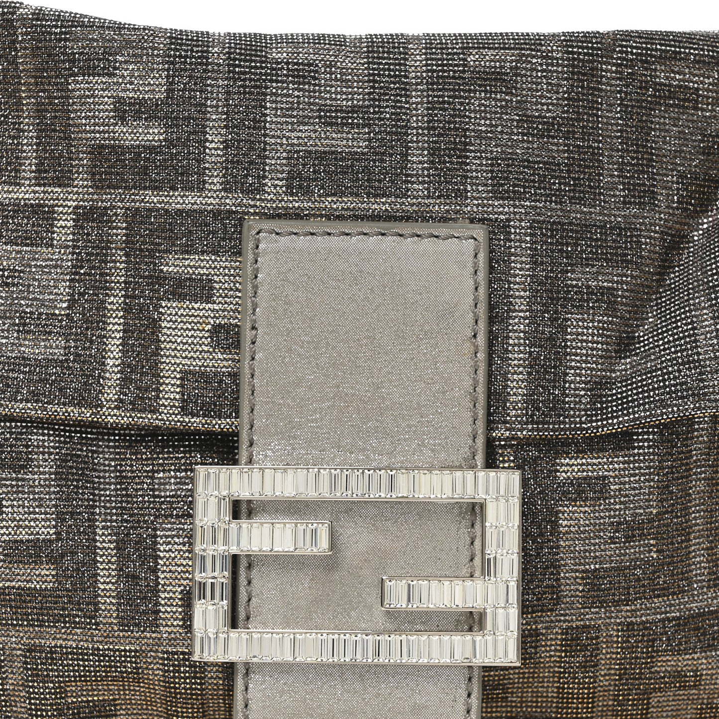 Metallic Lurex Zucca Vitello Baguette Oro Argento