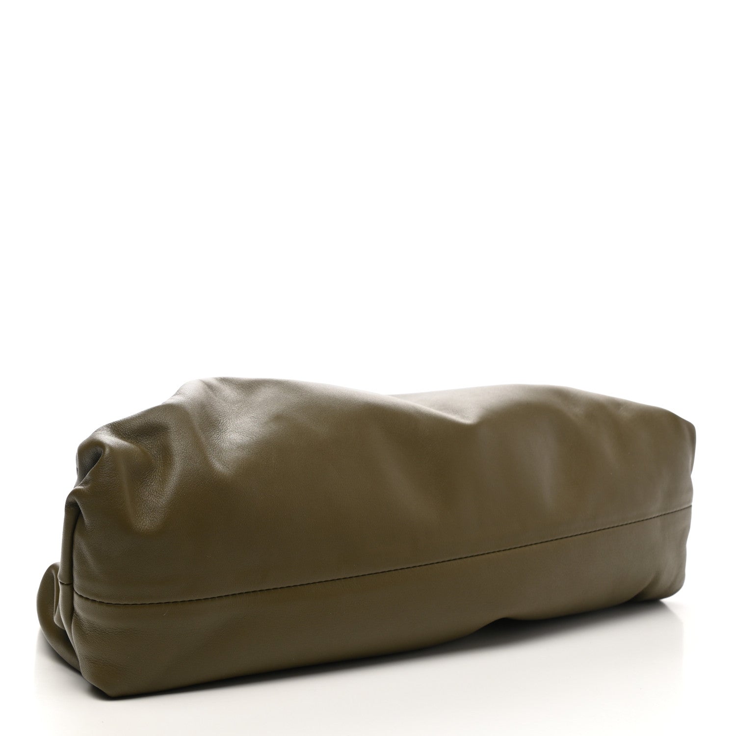 Bottega Veneta Smooth Butter Calf The Pouch Oversized Clutch Kaki Fondent 4 of 7