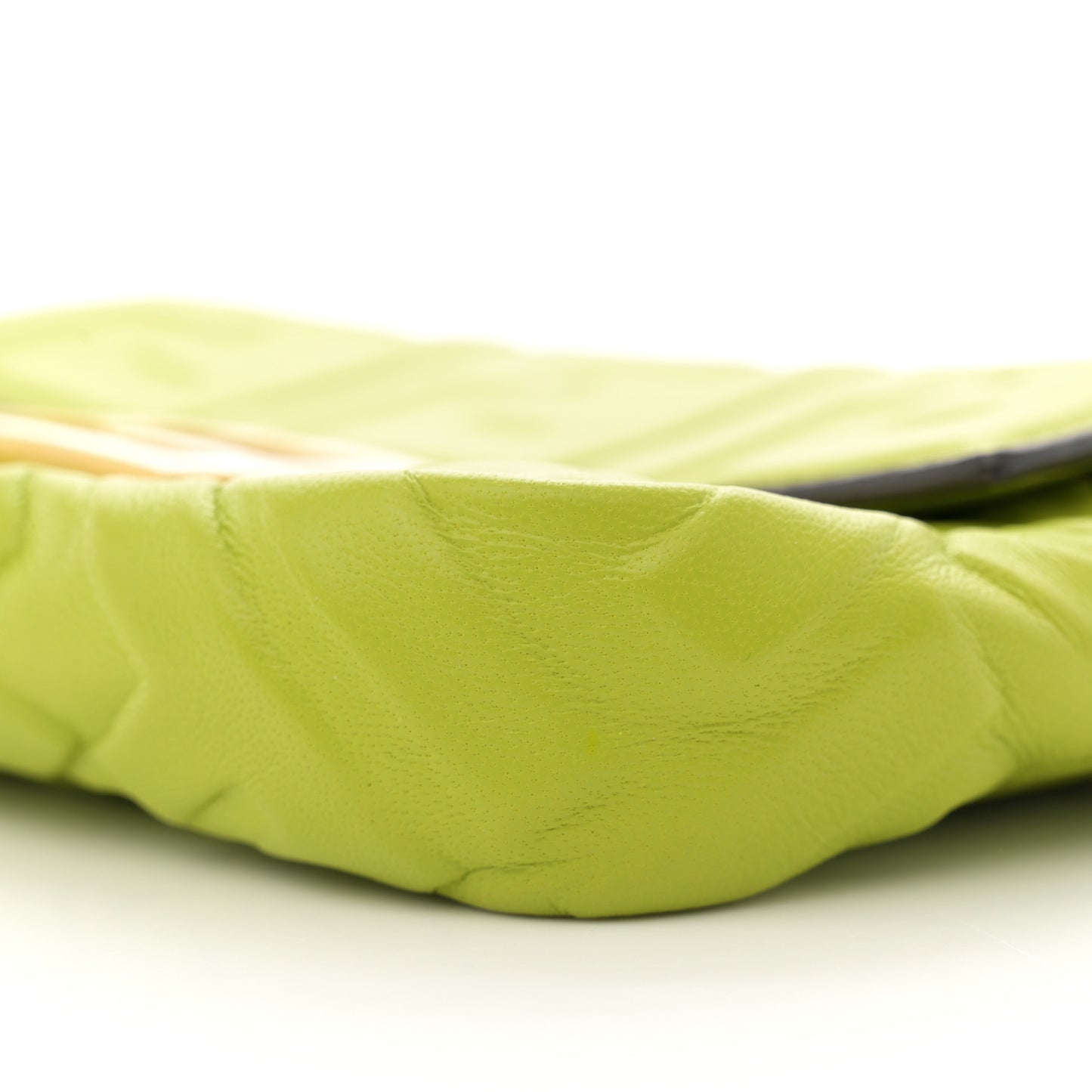 Nappa FF 1974 Embossed Mini Baguette Wasabi