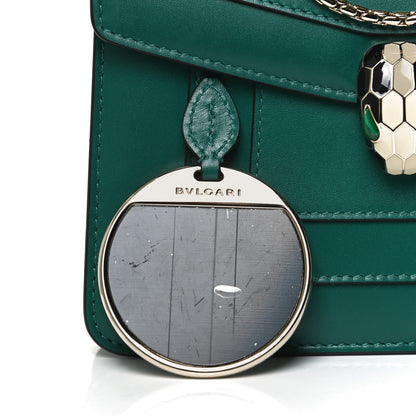 Bulgari Calfskin Small Serpenti Forever Snake Strap Crossbody Bag Emerald Green 12 of 12