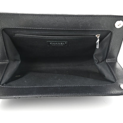 Chanel Caviar Quilted CC Clutch Black 5 of 9
