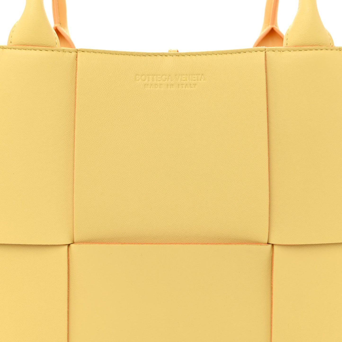 Nappa Maxi Intrecciato Medium Arco Tote Butter Tangerine Gold