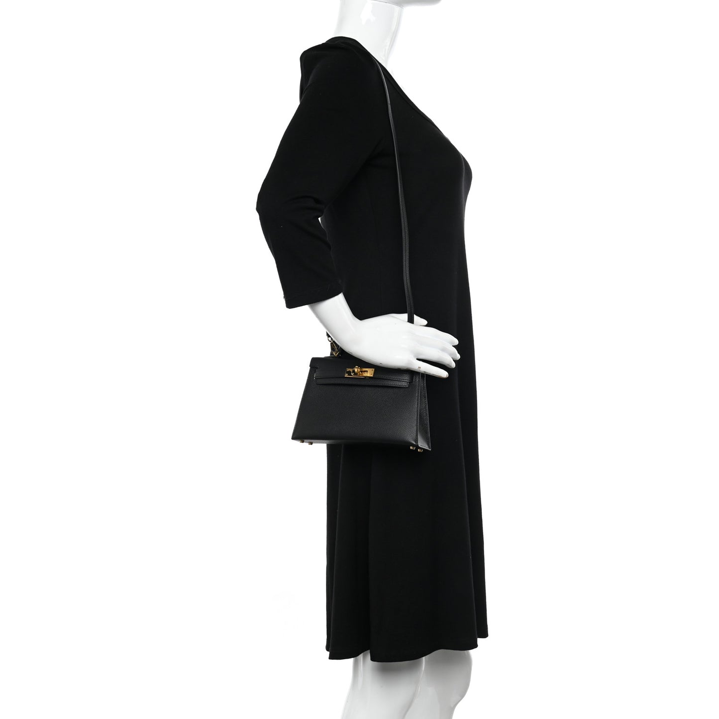 Epsom Mini Kelly Sellier 20 Black