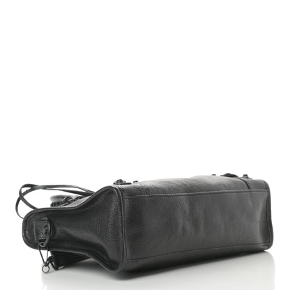 Balenciaga Chevre Black Metallic Edge Hardware S City Black 4 of 11