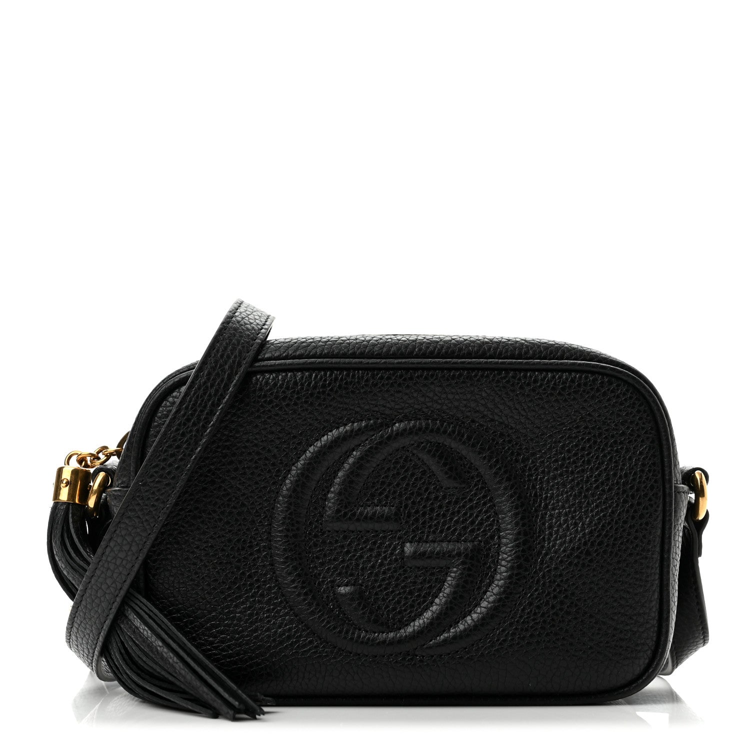 Gucci Pebbled Calfskin Mini Soho Disco Bag Black 1 of 10